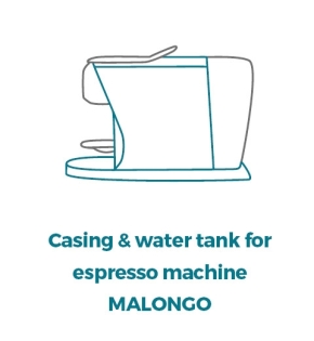 Casing & water tank - espresso machine MALONGO